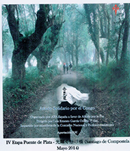 Anverso folleto Mayo 2014 - Aikido solidario (Santiago de Compostela)